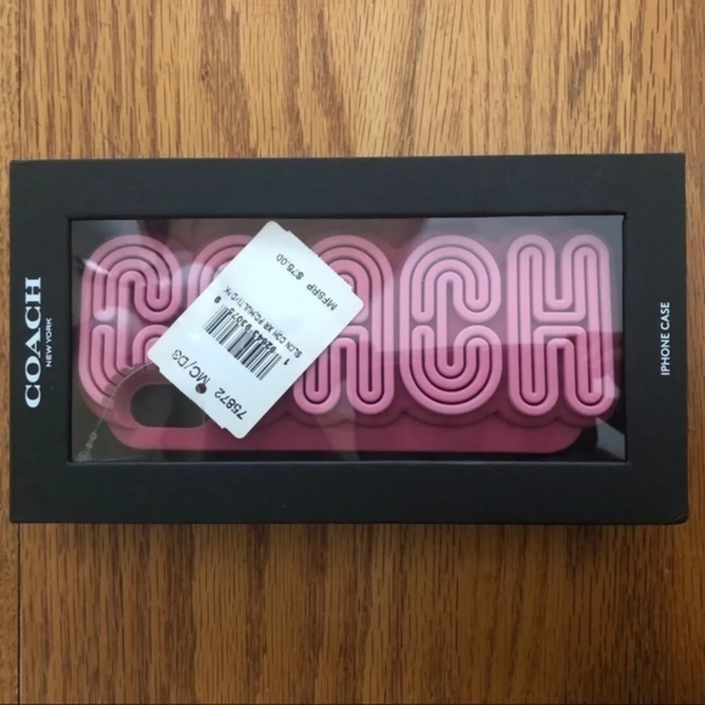 Coach Dark Pink iPhone X / XS Case 3D Phone Case BRAND NEW